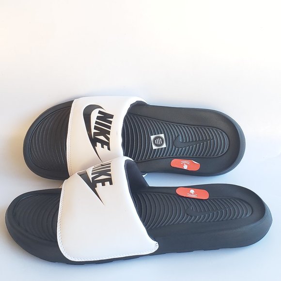 NEW Nike Men\'s Victori One Slide Sandals White/Black - #17 main image 6